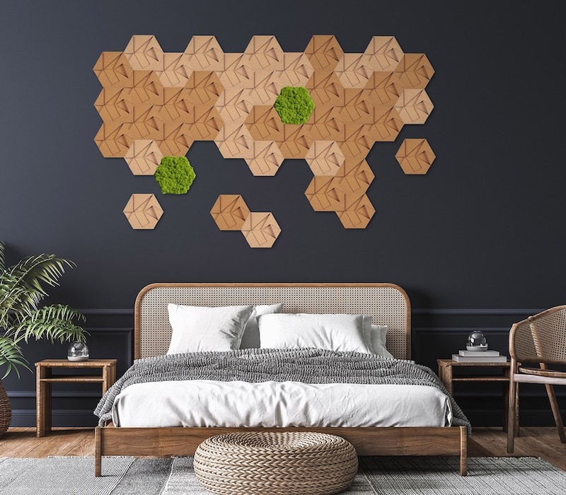 Organic Moss Hexagon Reindeer (Licheni)