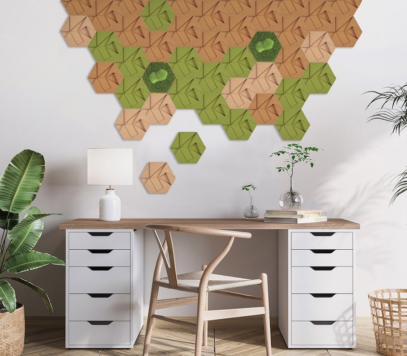 Organic Moss Hexagon Forest (Muschi Padure)