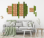 Organic Moss Rectangular Forest (Muschi Padure)