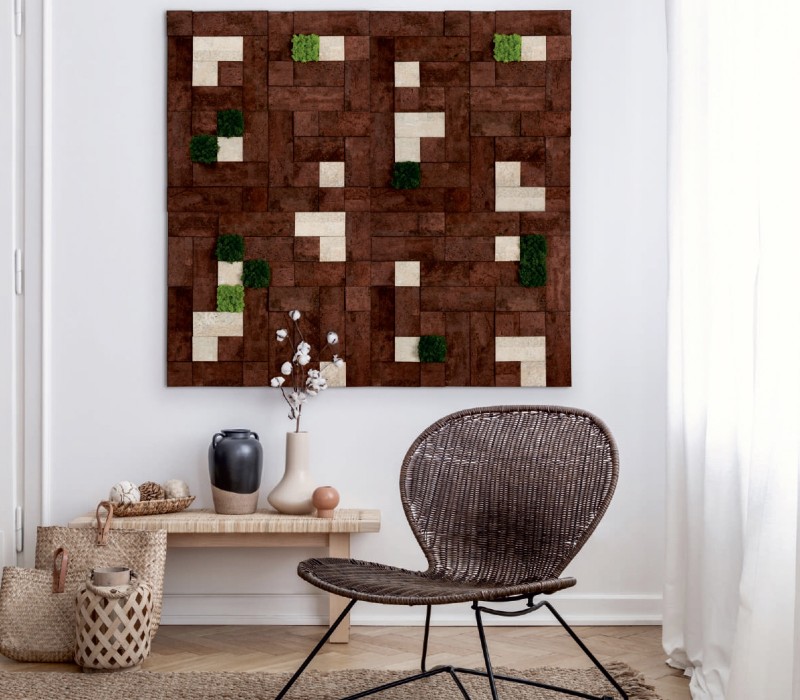 Organic Moss Square S Forest Green