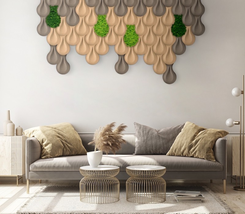 Organic Moss Drop Lime Green