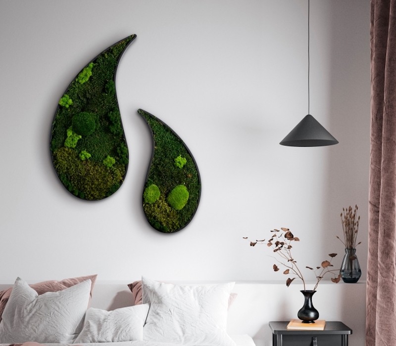 Green Teardrop A 800x400mm