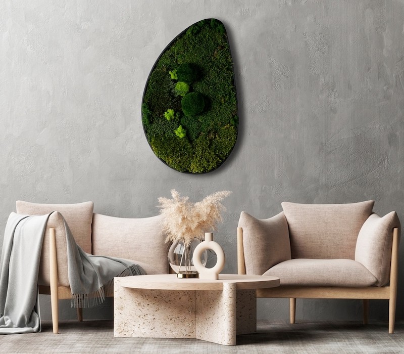 Green Ovate 800x500mm