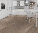 LVT ECO55 Chevron Cerused Oak Dark Natural 2,5mm