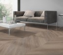 LVT ECO55 Chevron Cerused Oak Dark Natural 2,5mm