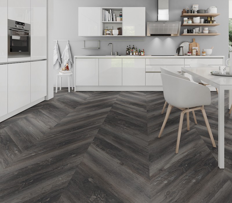 LVT ECO55 Chevron Smoked Pine Black 2,5mm
