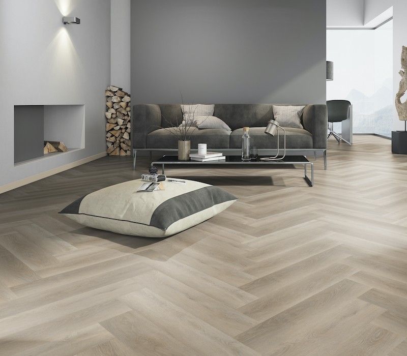 Pardoseala LVT ECO30 Herringbone Soft Oak Greige 2mm