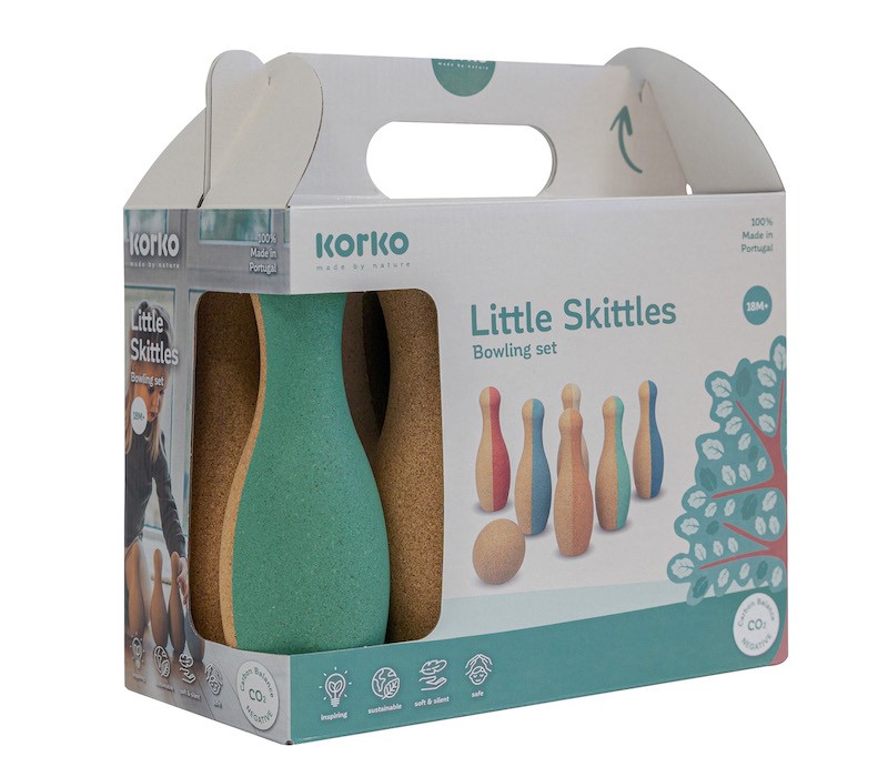 Jucarie Pluta KORKO Set Bowling Little Skittles