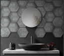 Panou Decorativ 3D Muratto Outrock HEXQU Urban Cement