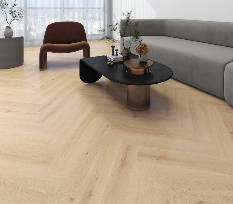 Pardoseala LVT Premium Herringbone Pampas 2,5mm Dry Back, NOMAD Flo