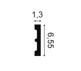 Plinta Duropolimer Square 6,6cm, SX157