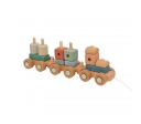 Jucarie ecologica din pluta KORKO Chugtastic Adventures, Trenulet