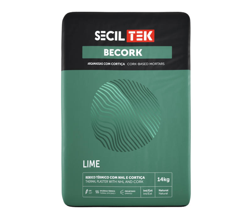 Tencuiala Termo si Fonoizolanta cu pluta BECORK LIME 14kg