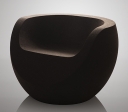 Fotoliu din plută naturală DESIGN Moon Negru