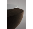 Masă Cafea din plută naturală DESIGN Moon Neagră