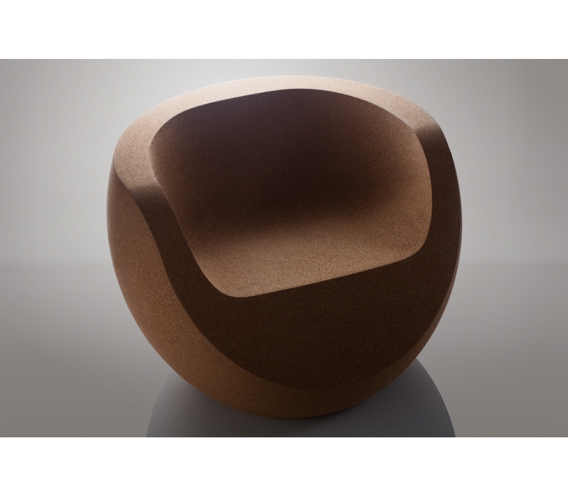 Fotoliu din plută naturală DESIGN Moon Natural