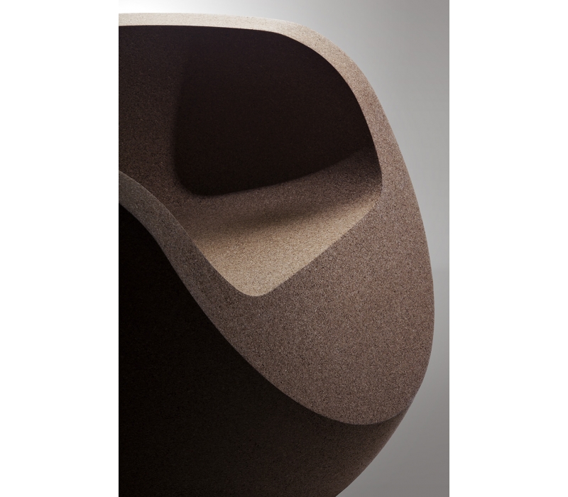 Fotoliu din plută naturală DESIGN Moon Natural