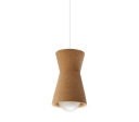 Lustra din plută naturală DESIGN Duo Lamp Natural/Maro