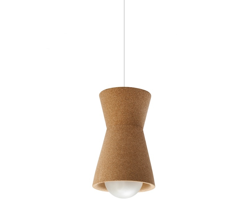 Lustra din plută naturală DESIGN Duo Lamp Natural/Maro