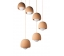 Lustra / Lampa Masa din plută naturală DESIGN Orb Natural/Maro S