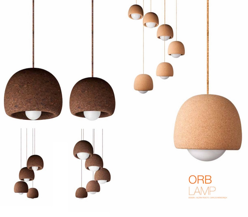 Lustra / Lampa Masa din plută naturală DESIGN Orb Natural/Maro L