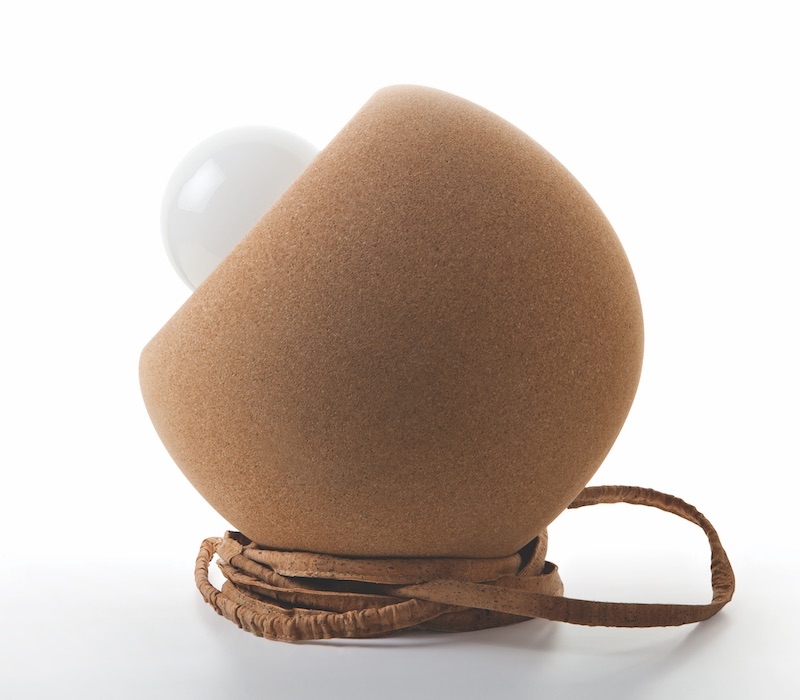 Lustra / Lampa Masa din plută naturală DESIGN Orb Natural/Maro L