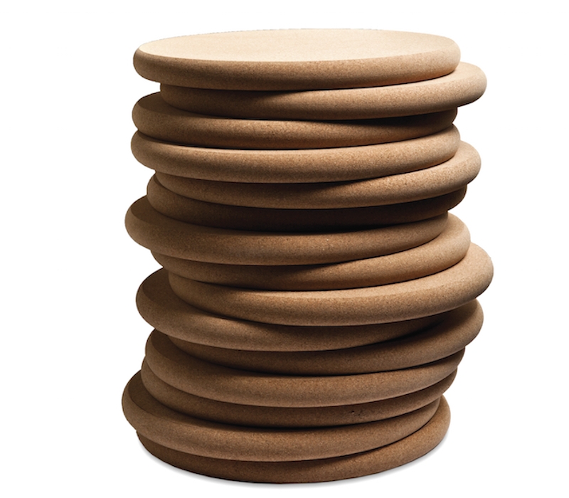 Taburet din plută naturală DESIGN STACK SEAT L