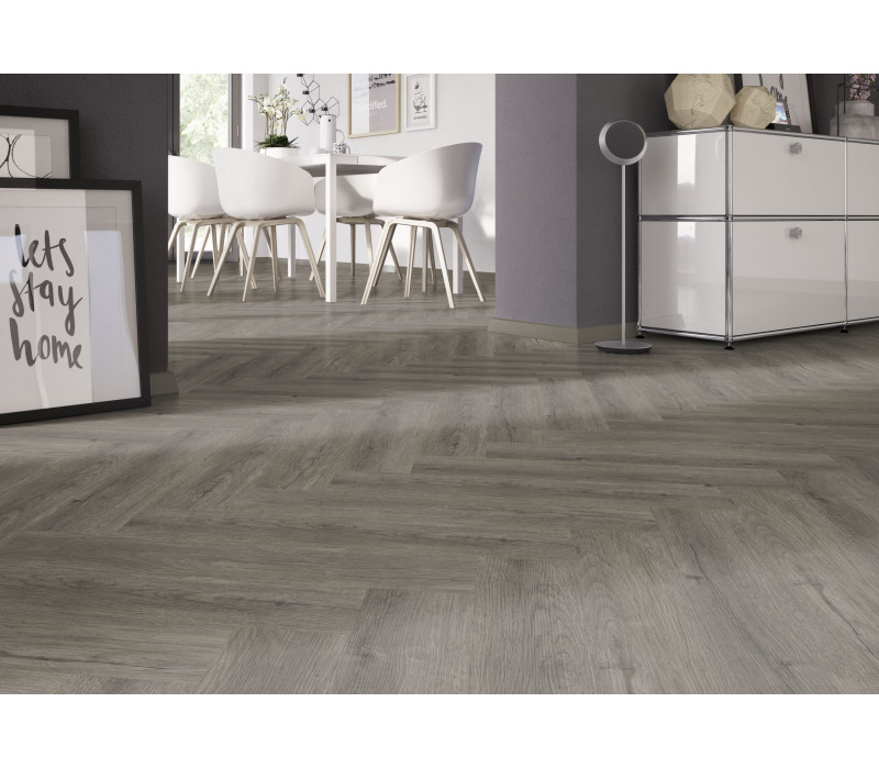 Parchet SPC Herringbone Manor Oak Natural Dark 4,5mm