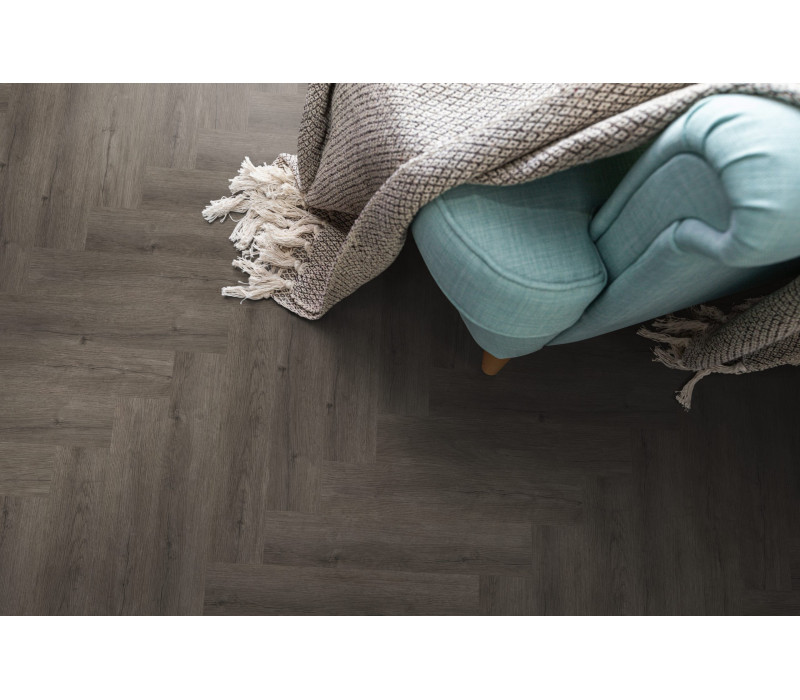 Parchet SPC Herringbone Manor Oak Natural Dark 4,5mm