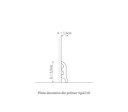 Plinta duropolimer, allegria, l1-5.5x1.6x200 cm