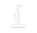 Plinta duropolimer, allegria, l11-13.7x1.9x200 cm