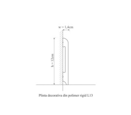 Plinta duropolimer, allegria, l13-12x1.4x200 cm