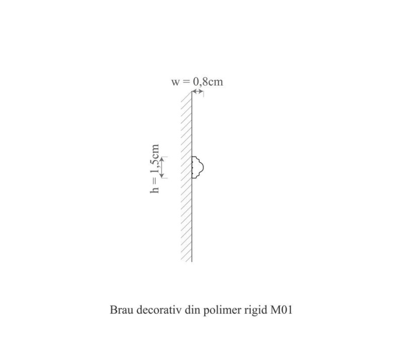 Brau duropolimer, allegria, m1 - 1.5x0.8x200 cm