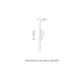 Brau duropolimer, allegria, m7 - 4.3x1.6x200 cm