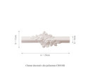 Chenar din poliuretan, Manavi, CR810D - 11x2x24 cm