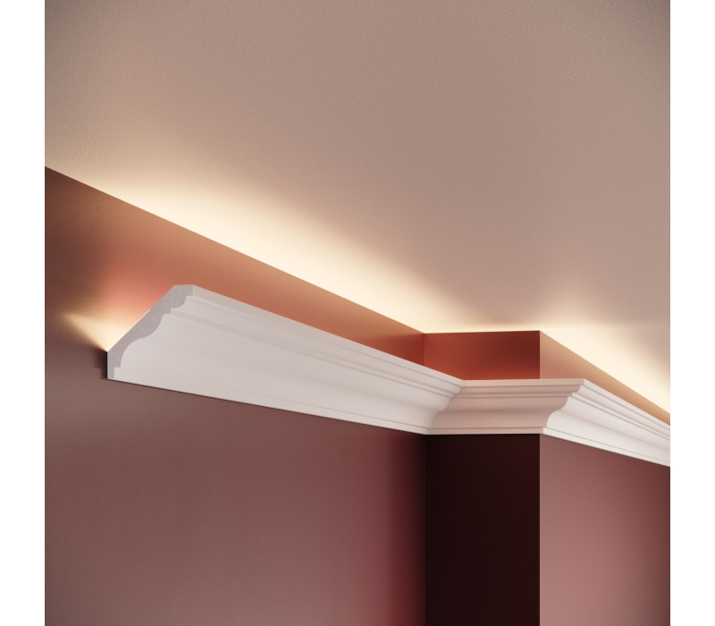 Cornisa polimer rigid, Manavi, C5 - 5x4.7x200 cm