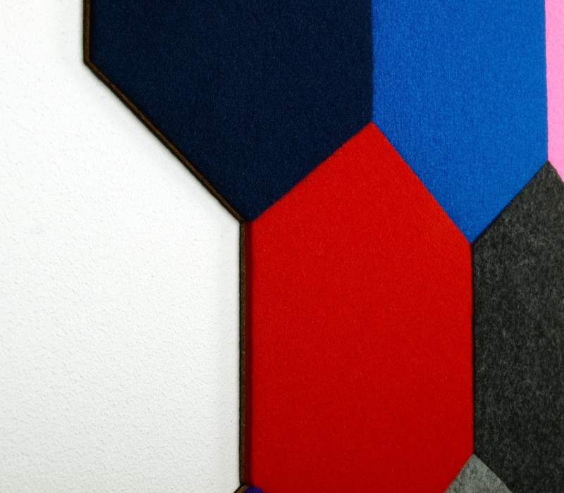 Hexagoane Autoadezive FELT Navy Blue