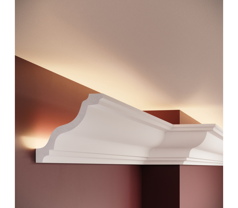 Cornisa polimer rigid, Manavi, C11 - 10.8x11.2x200 cm