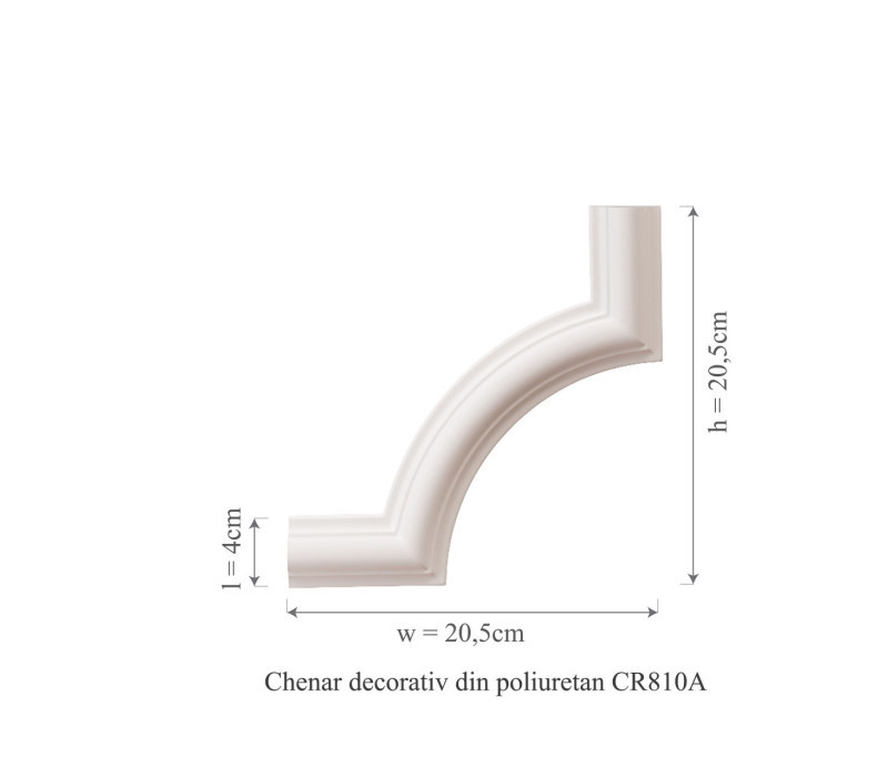 Chenar din poliuretan, Manavi, CR810A - 20.5x1.8x20.5 cm