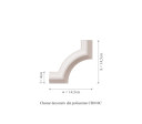 Chenar din poliuretan, Manavi, CR810C - 14.5x1.8x14.5 cm