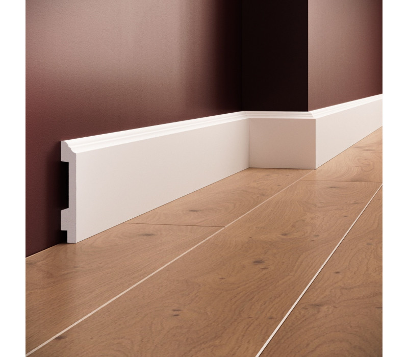 Plinta polimer rigid, Manavi, S18-9.5x1.5x200 cm