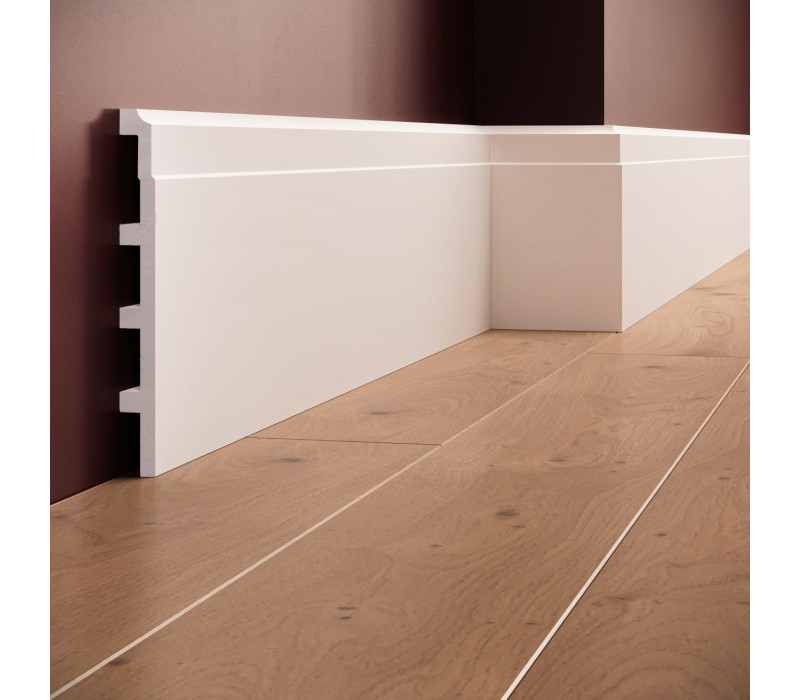 Plinta polimer rigid, Manavi, S26-17.5x1.8x200 cm