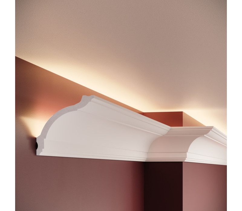 Cornisa polimer rigid, Manavi, C17 - 9.3x9.5x200 cm