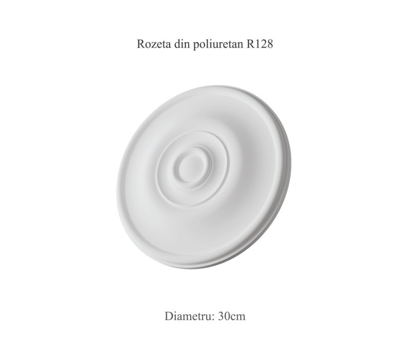 Rozeta din poliuretan, Manavi, R128 - Ø 30 cm