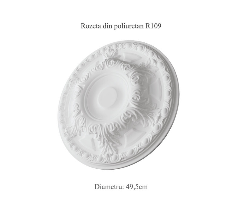Rozeta din poliuretan, Manavi, R109 - Ø 49.5 cm