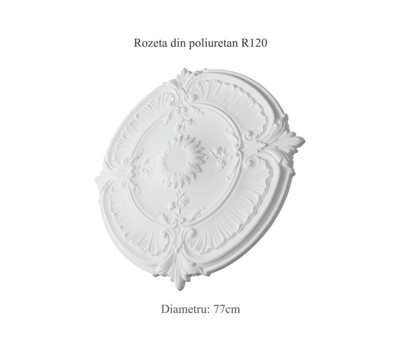 Rozeta din poliuretan, Manavi, R120 - Ø 77 cm