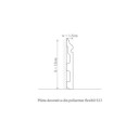 Plinta poliuretan flexibil, Manavi, S13F-12x1.5x200cm