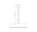 Plinta poliuretan flexibil, Manavi, S25-16x1.6x200 cm