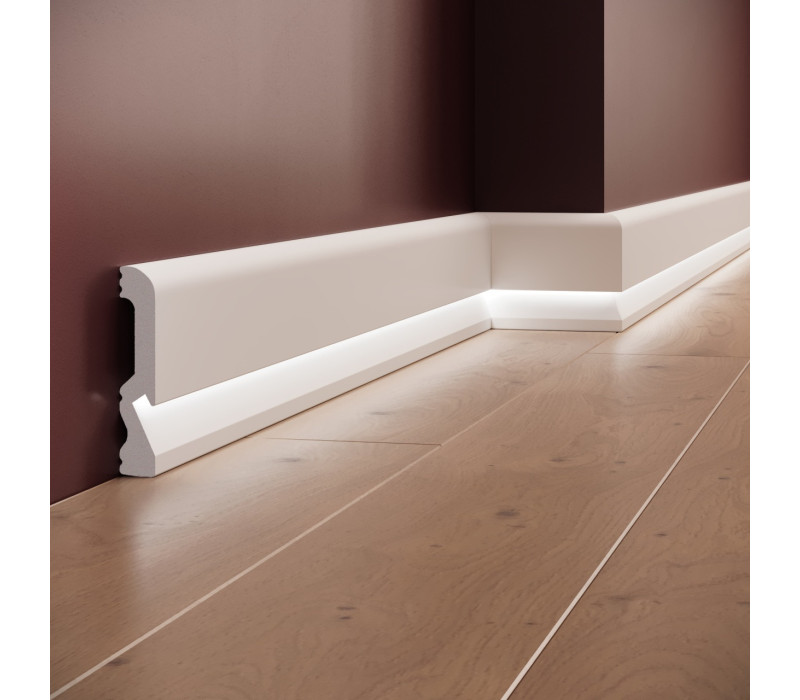 Plinta polimer rigid, Manavi, S28-10x1.8x200 cm