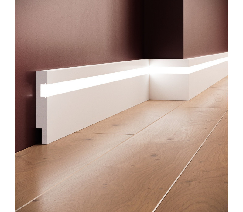 Plinta polimer rigid, Manavi, S29-11.5x1.8x240 cm